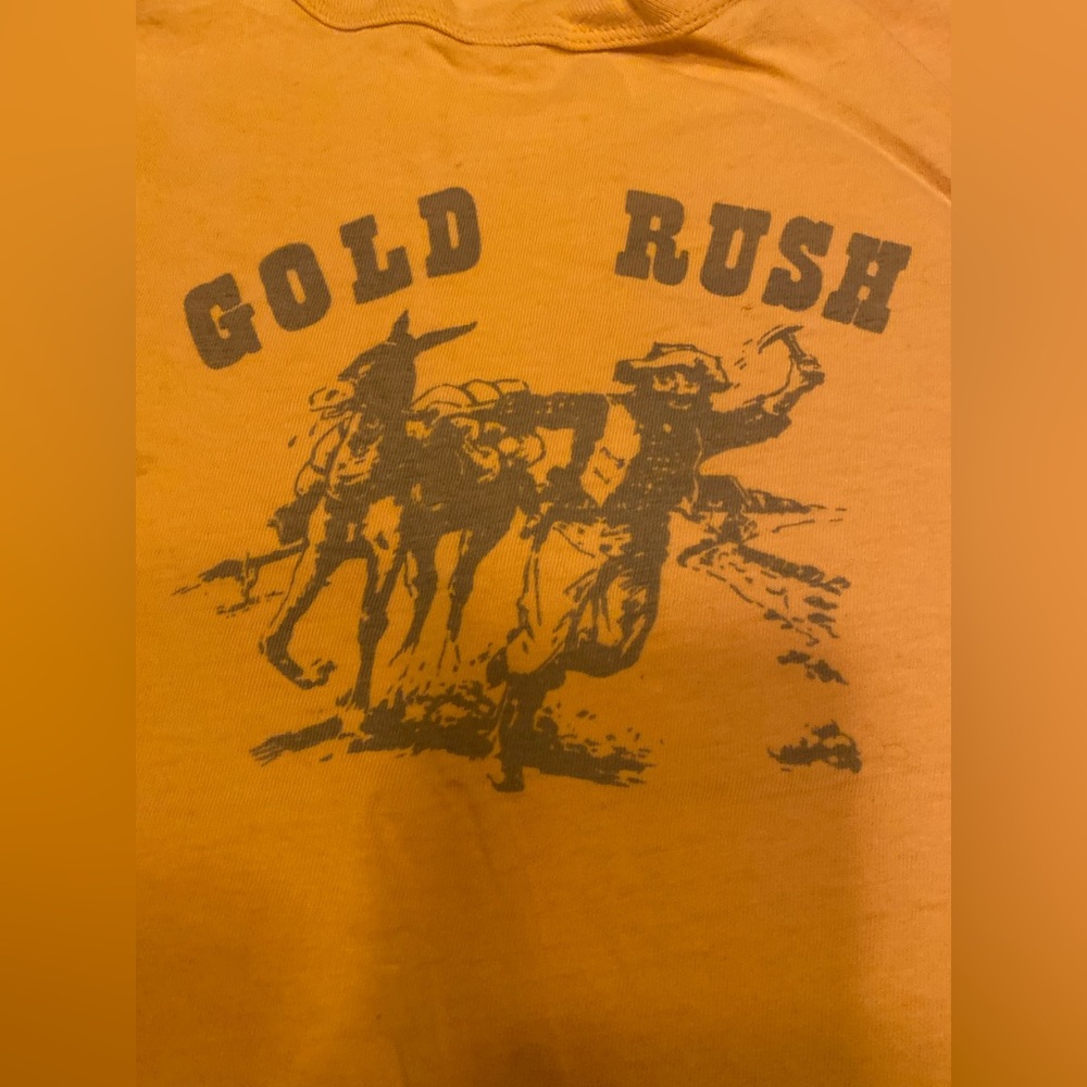 Vintage cotton tee.  Gold Rush.